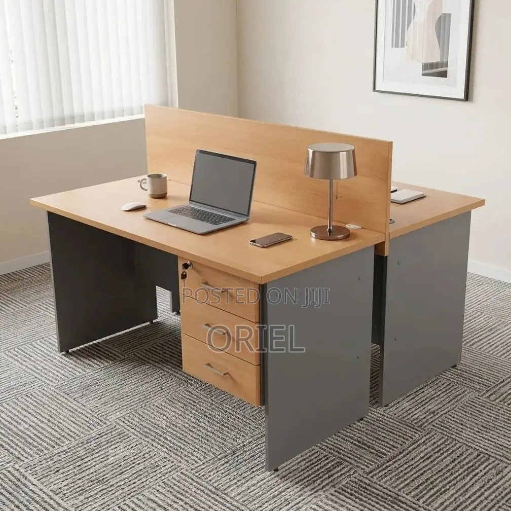 Office Workstation : 2-Seater Custom Local Staff Workstation
