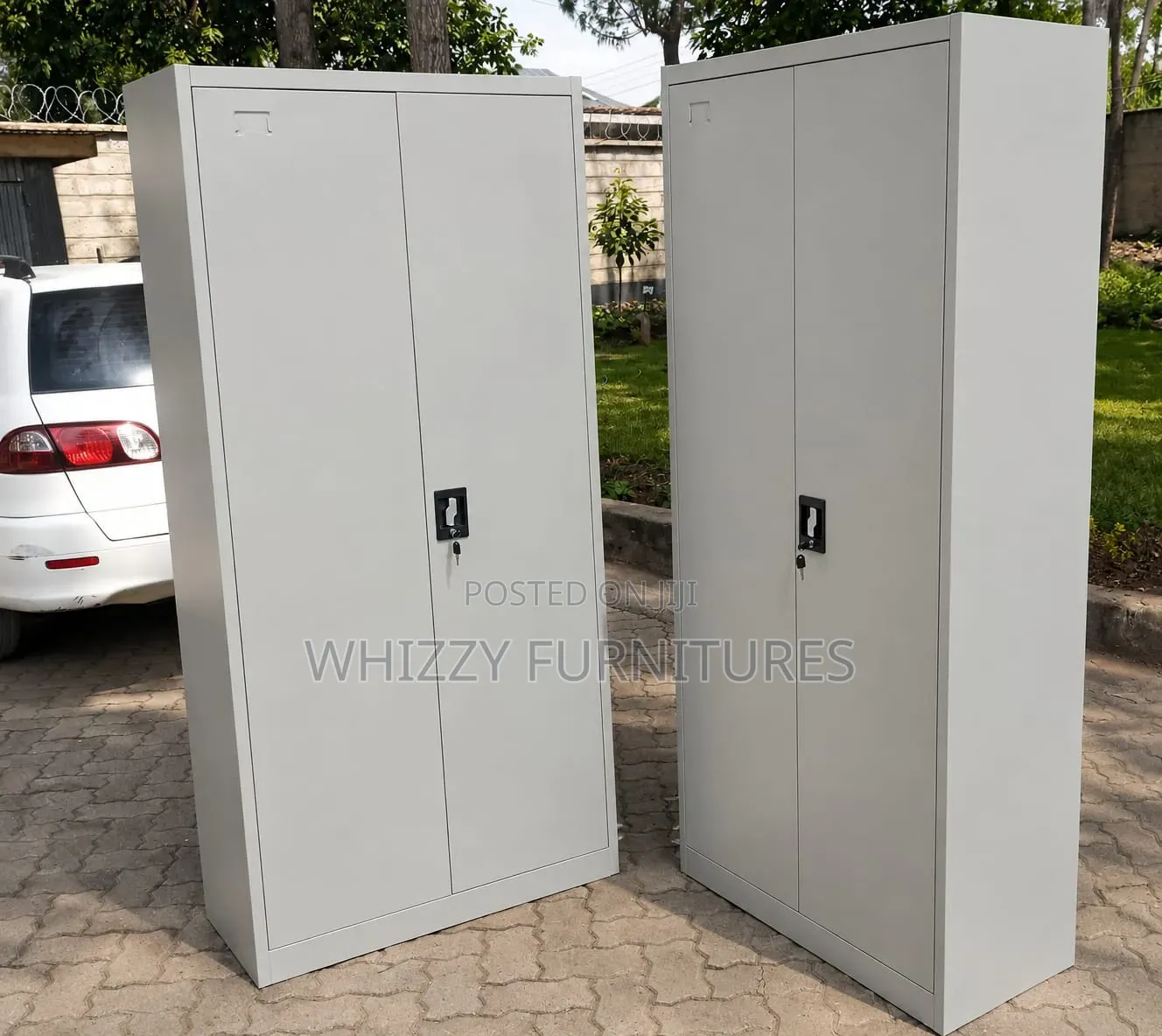 2-Door Steel Office Filing Cabinet – Lockable Storage