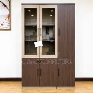 Modern 3-Door Wooden Executive Cabinet.