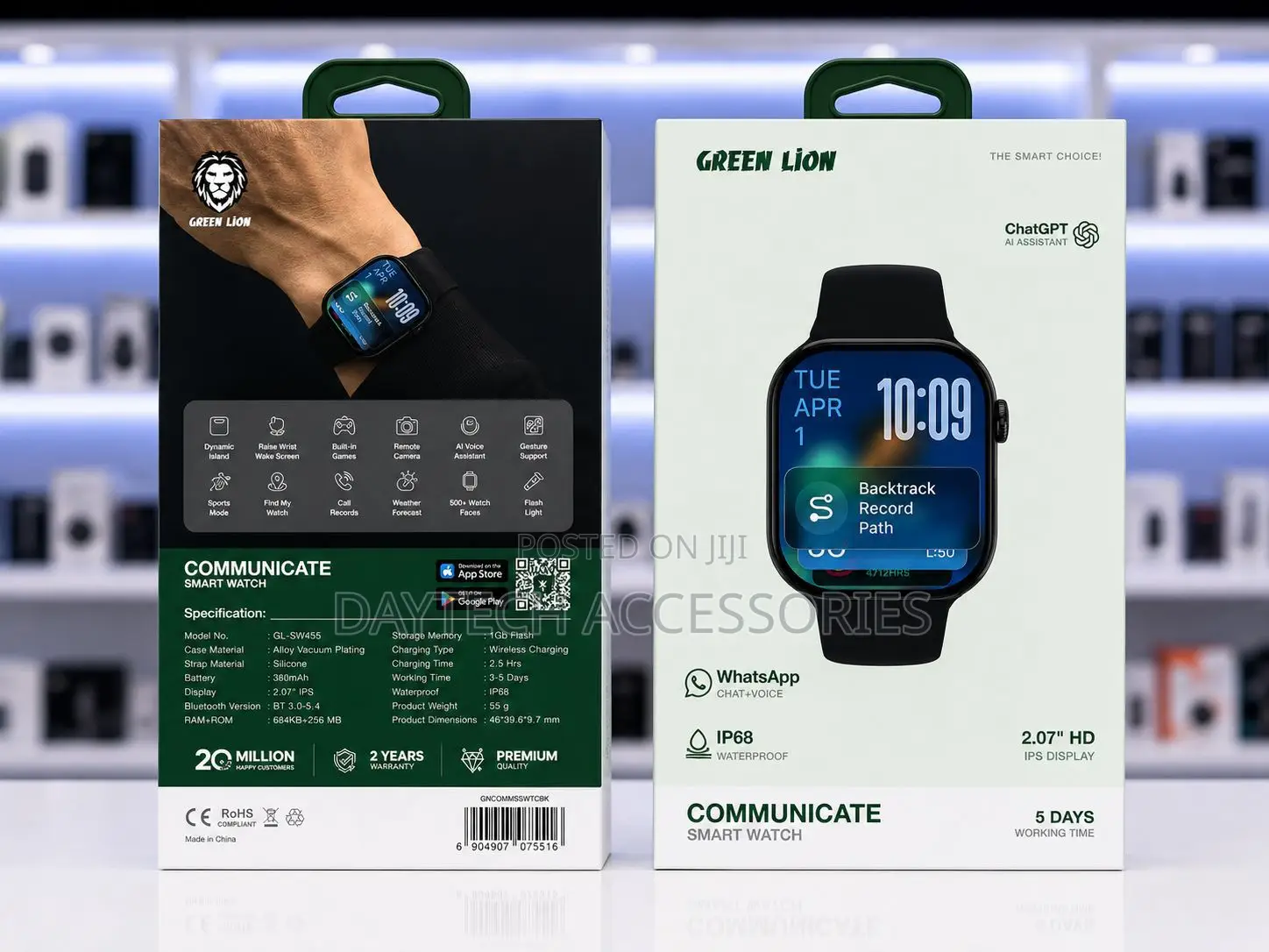 Green Lion Communicate Smart Watch With 2.07" IPS Dispaly.