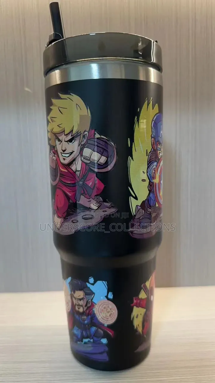 Cartoon Themed Flask