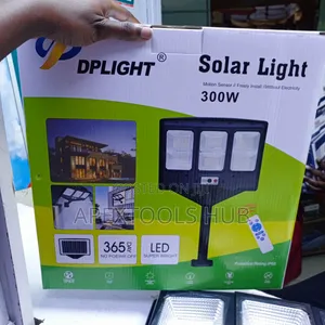 DPLIGHT 300W  Solar LED Street Light With Motion Sensor & Remote