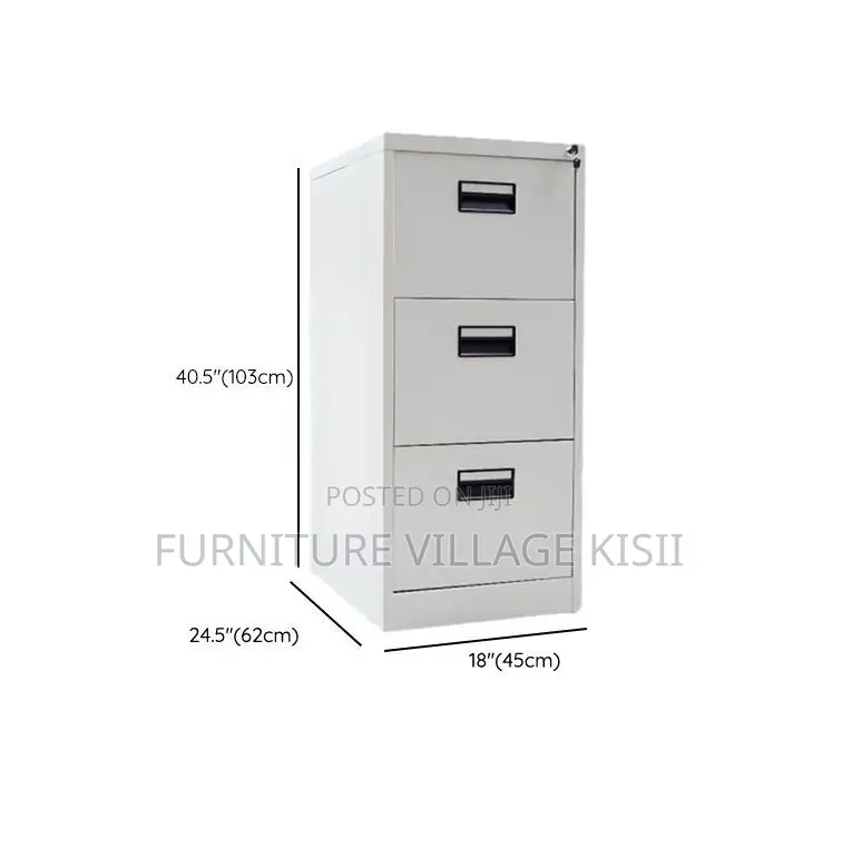 Office Cabinet: 3-Drawer File Cabinet