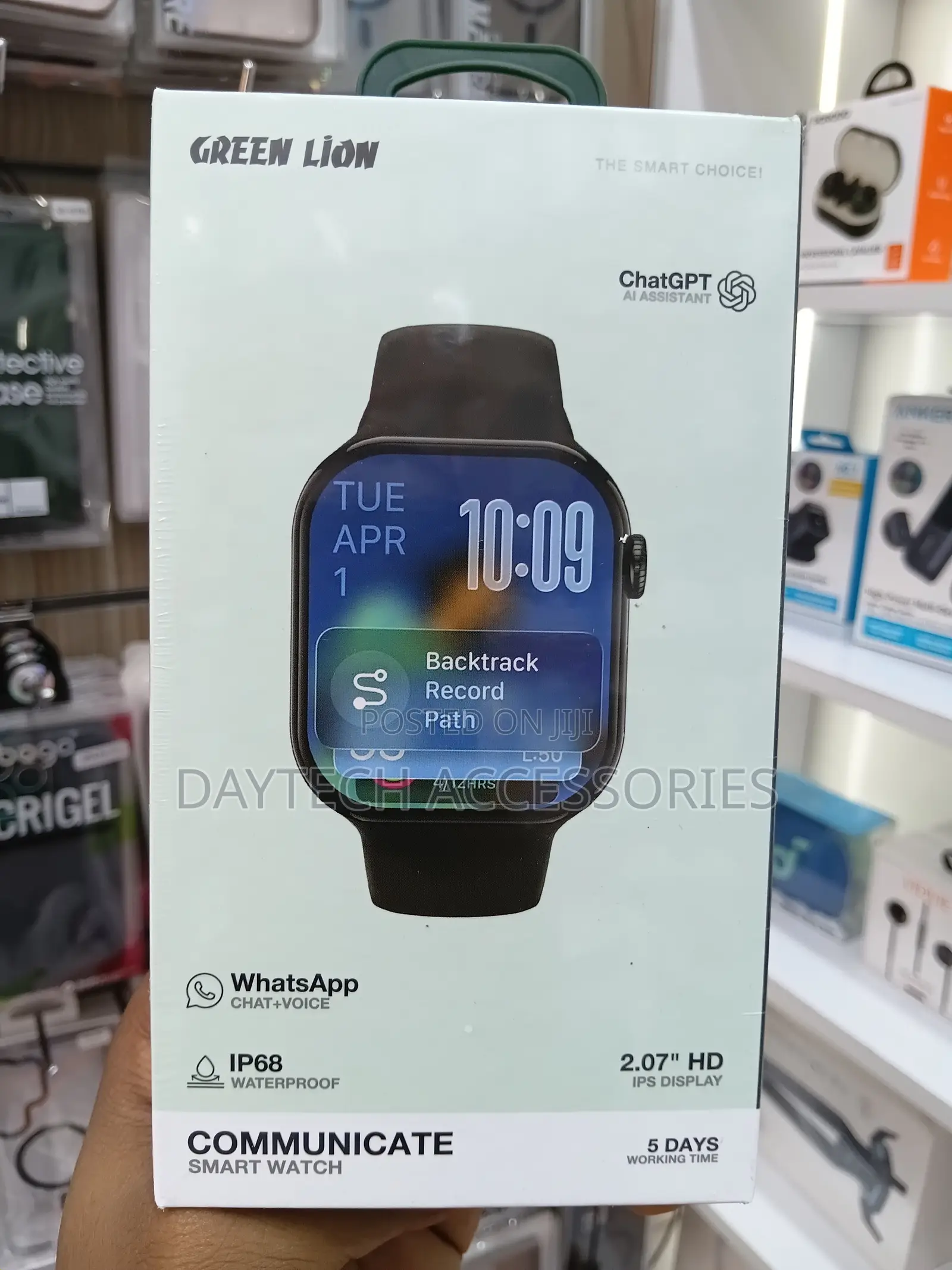 The Green Lion Communicate Smart Watch 2.07-Inch HD IPS Display Screen
