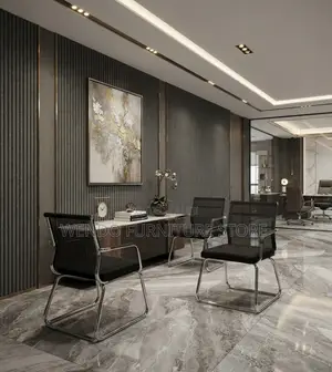 Office Chairs; Mid Backrest Reception Visitors Seat With Sled Base