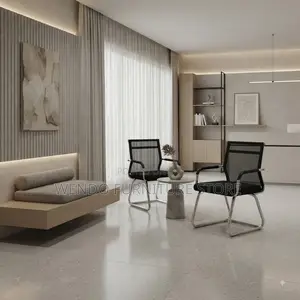 Office Chairs; Mid Backrest Reception Visitors Seat With Sled Base