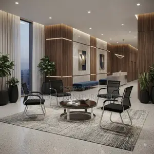 Office Chairs; Mid Backrest Reception Visitors Seat With Sled Base