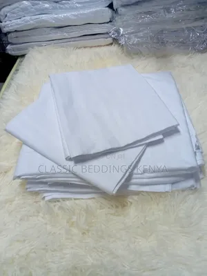 Pure Cotton White Bedsheet