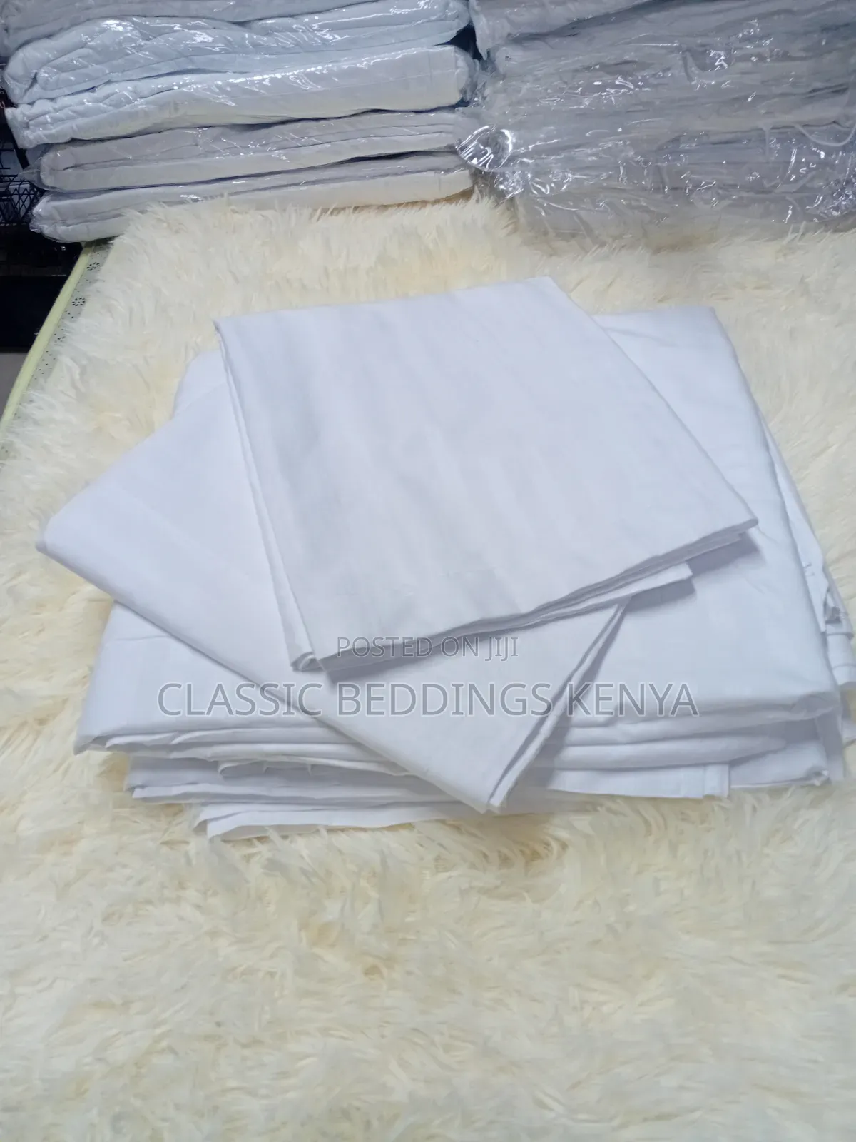 Pure Cotton White Bedsheet