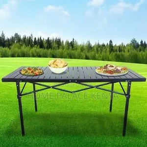 Camping Table; Adjustable Portable Camping Table for Outdoor Events