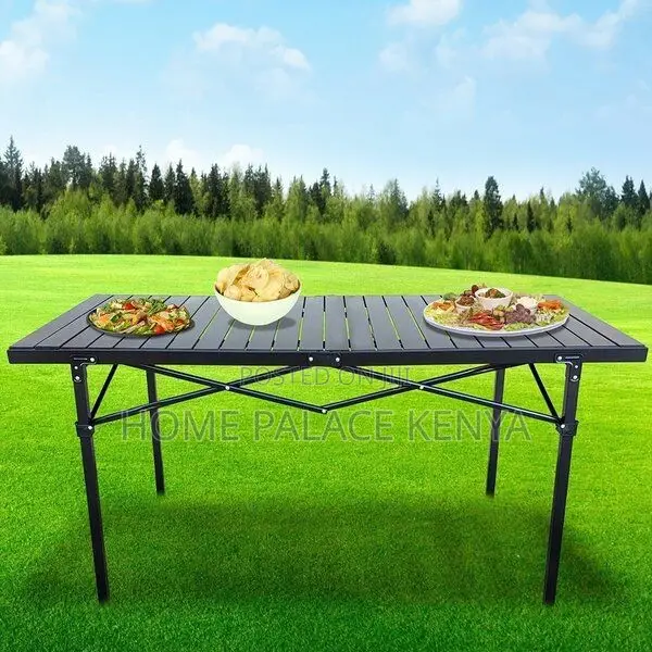 Camping Table; Adjustable Portable Camping Table for Outdoor Events