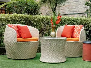 Rattan Set; Elegant Rattan Outdoor Conversation Set for Garden,