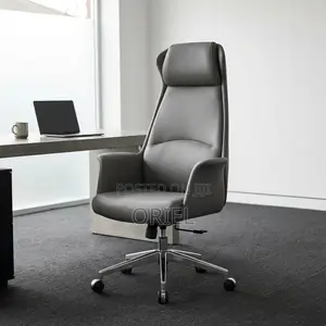 Office Chair : Gray Padded Executive Chair