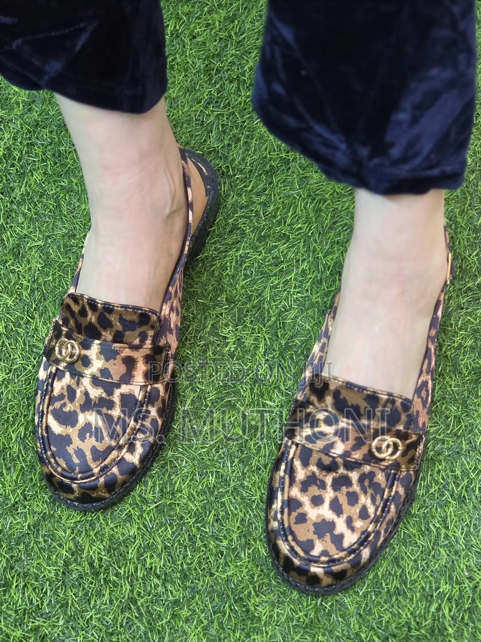 Stylish Ladies Patent Leather Slingback Loafers Size 37-42