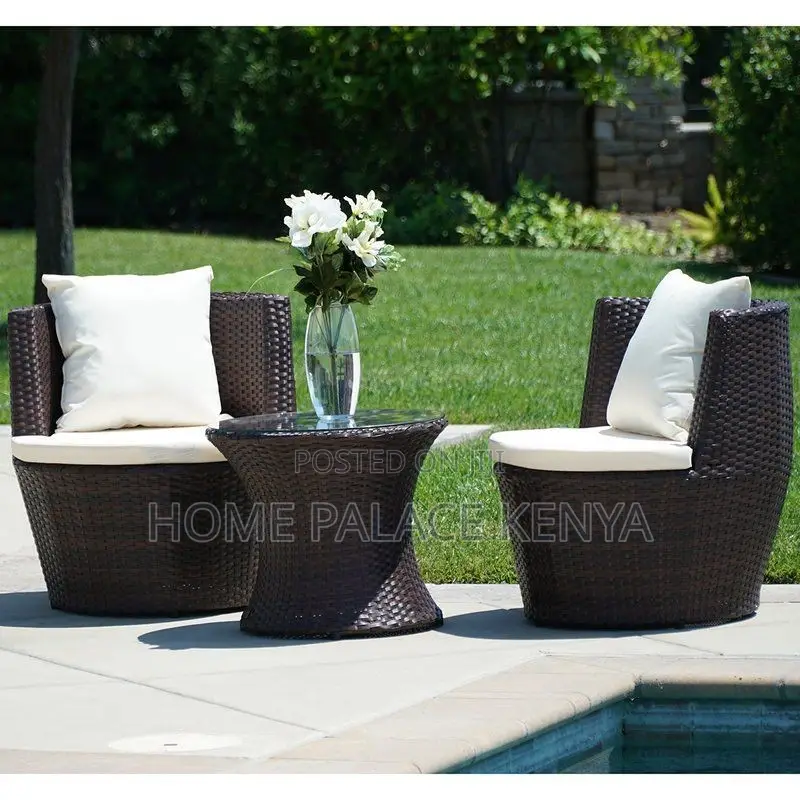 Rattan Set; Elegant Rattan Outdoor Conversation Set for Garden,