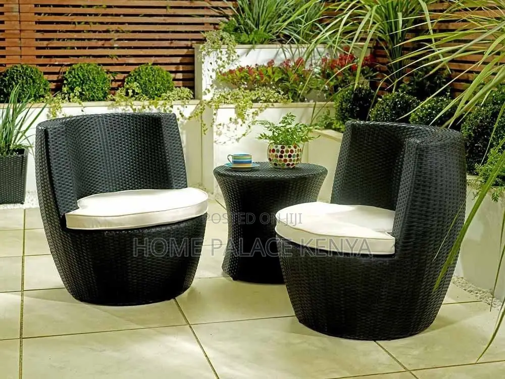 Rattan Set; Elegant Rattan Outdoor Conversation Set for Garden,