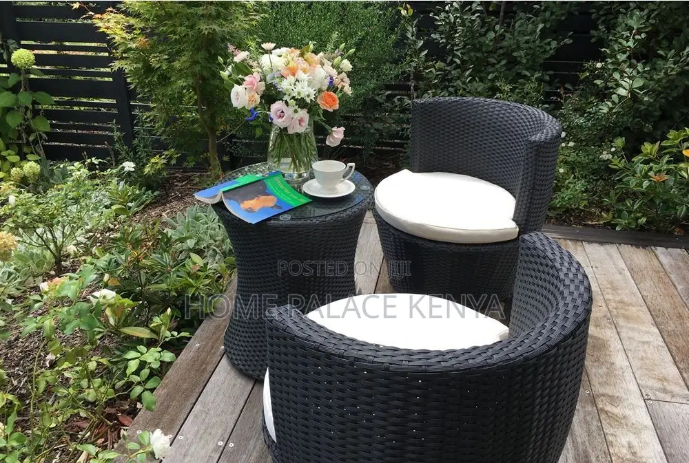 Rattan Set; Elegant Rattan Outdoor Conversation Set for Garden,