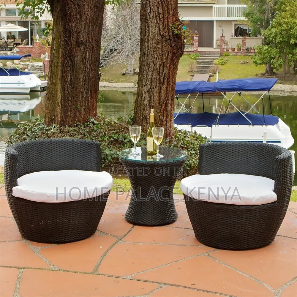 Rattan Set; Elegant Rattan Outdoor Conversation Set for Garden,