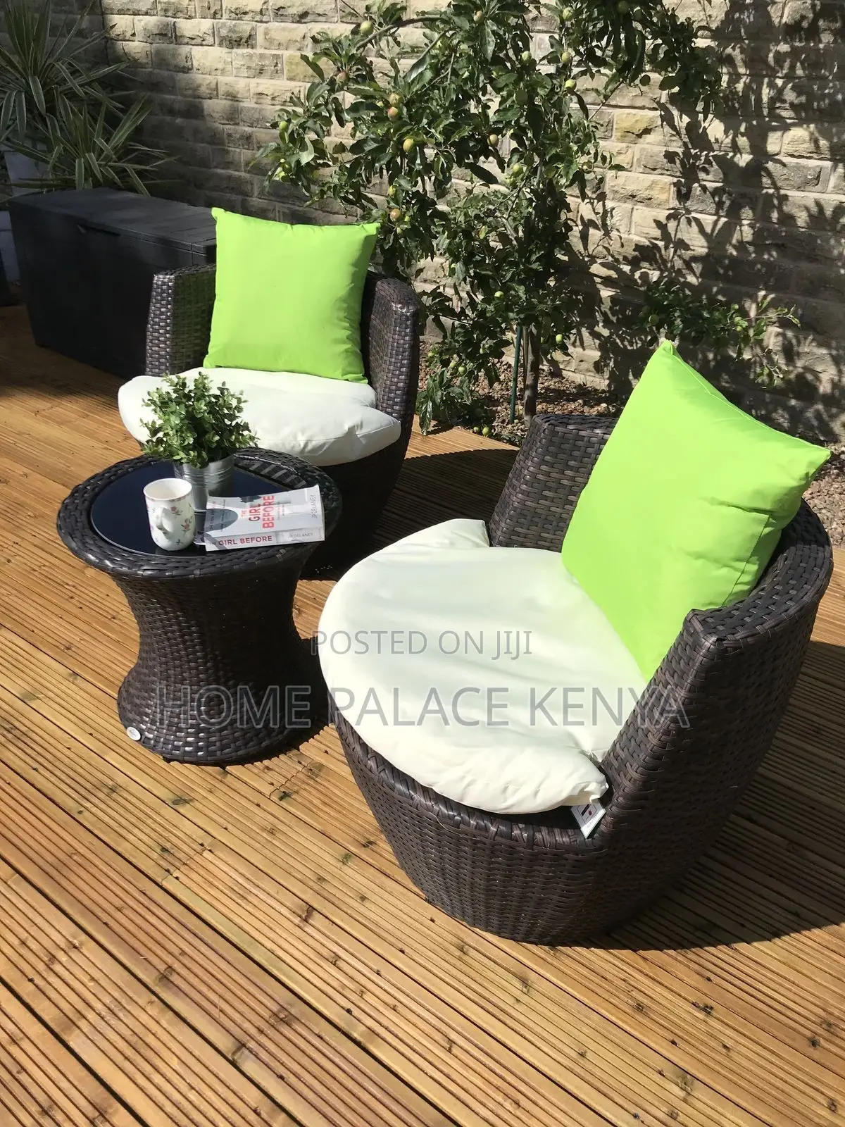 Rattan Set; Elegant Rattan Outdoor Conversation Set for Garden,