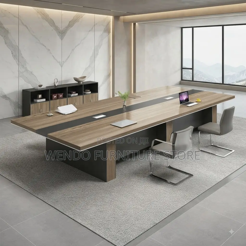 Boardroom Table; 3 Meters Diplomacy Wooden Boardroom Table