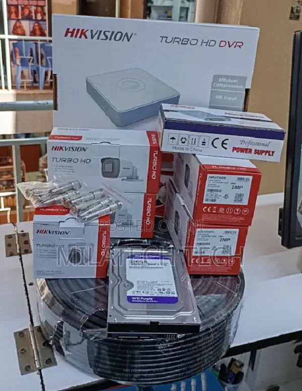 Hikvision 8CH CCTV Installation Kit | 8 Cameras + DVR + HDD