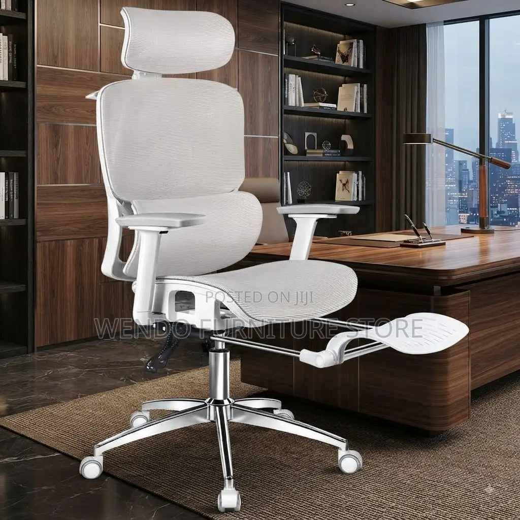 Office Chairs; Breathable Orthopedic Office Seat With Footrest