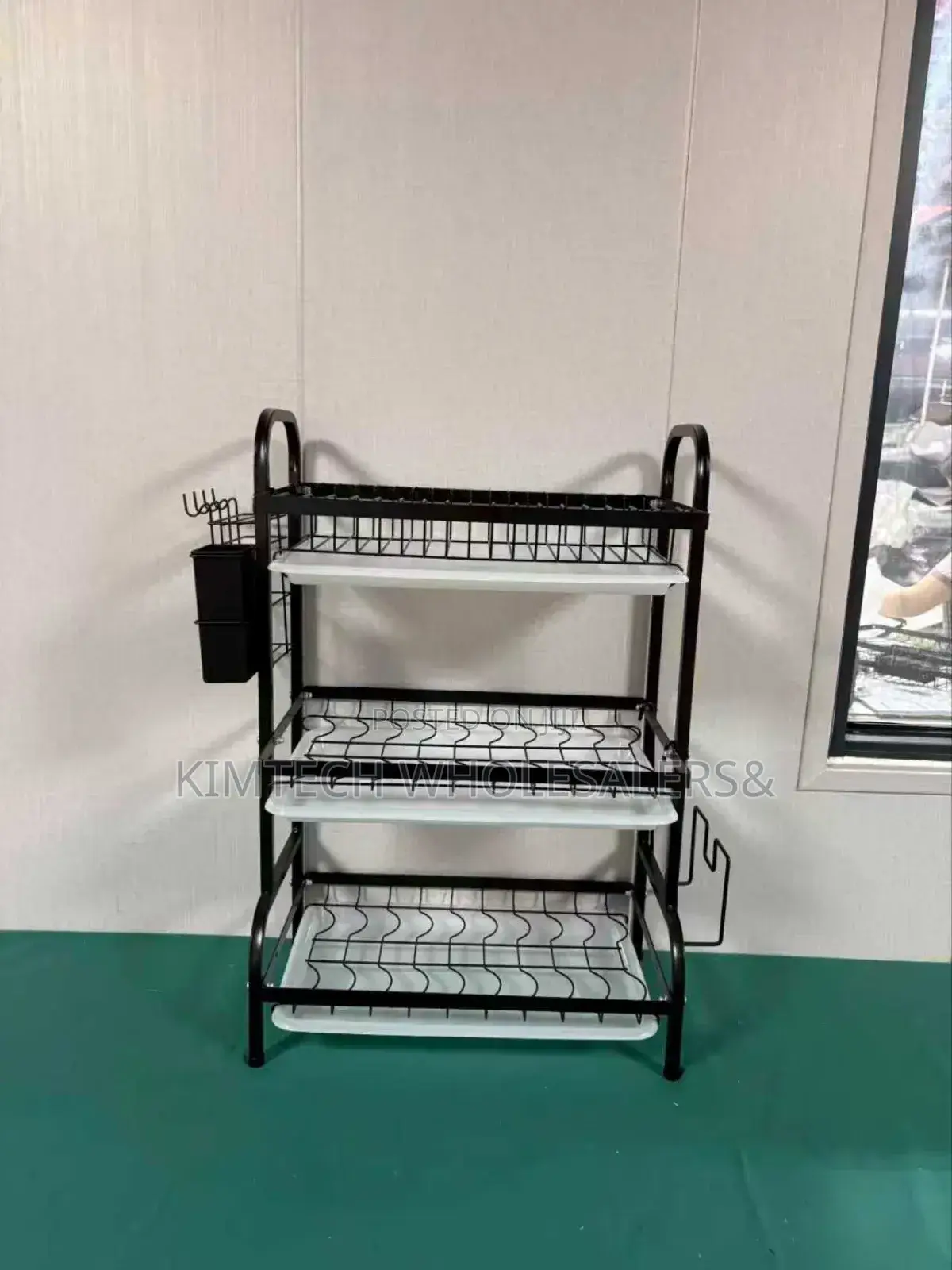 Executive Carbon Black Advanced 3 Layer Dish Rack
