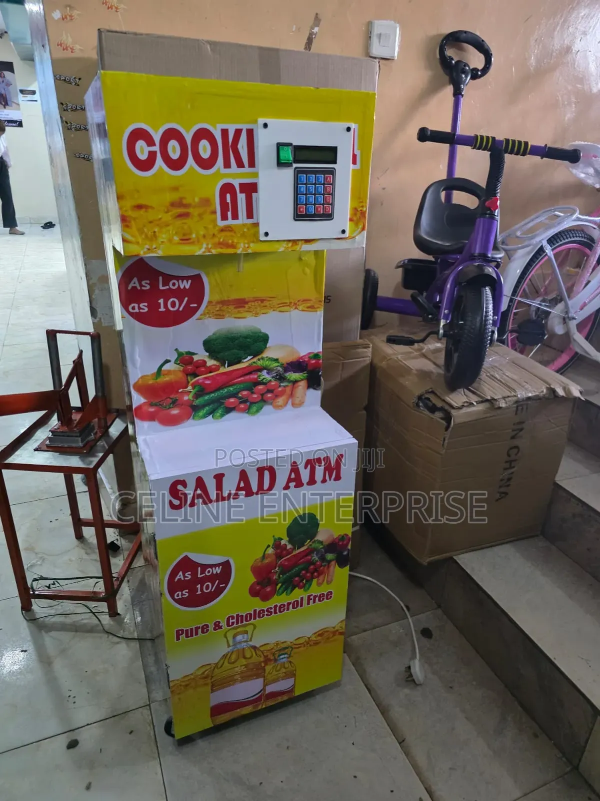 Salad Dispenser, Oil ATM, Salad ATM,