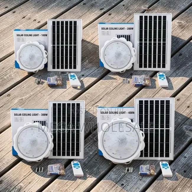 Bulk Prices Bright LED 100W,200W,500W Solar Ceiling Lights