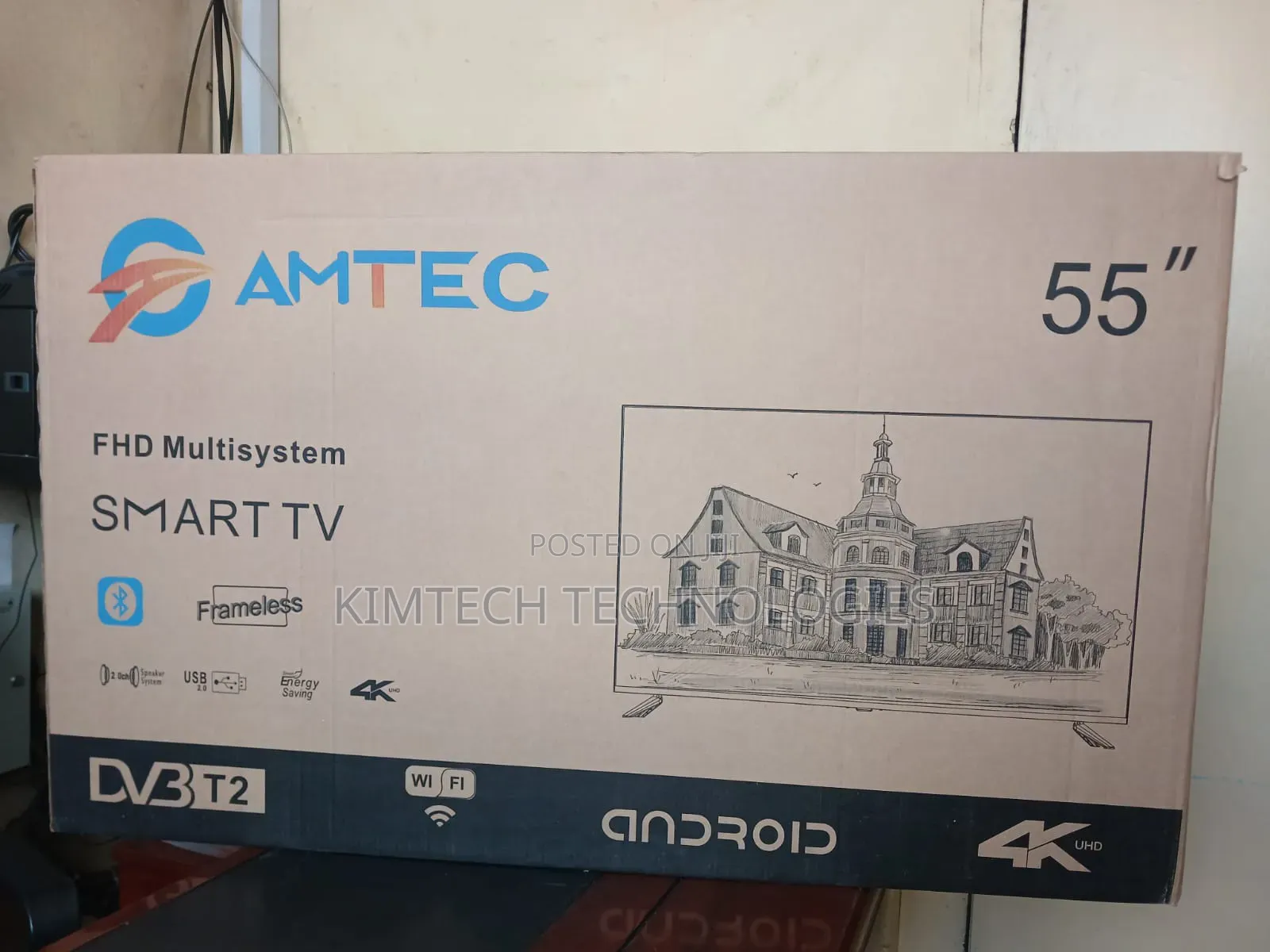 Amtec 55" Smart Android Frameless Bluetooth Available