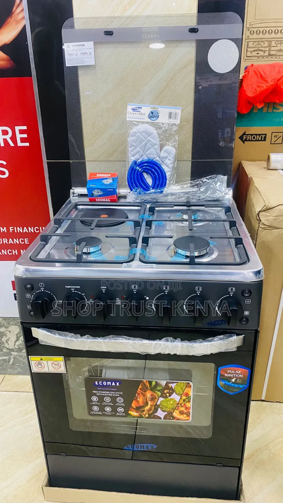 Ecomax 60*60 3+1 Electric Oven With Turbo Fan and Gas Sensor