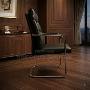 Office Chairs; Gray Leather High Backrest Office Chairs
