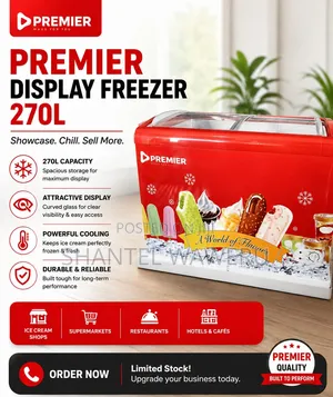 Premier 270L Display Freezer at 48,000