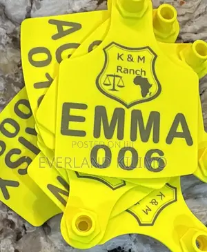 Customized Yellow Livestock Sheep Goats Ear Tags