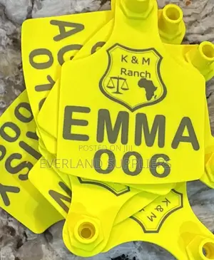 Customized Yellow Livestock Sheep Goats Ear Tags