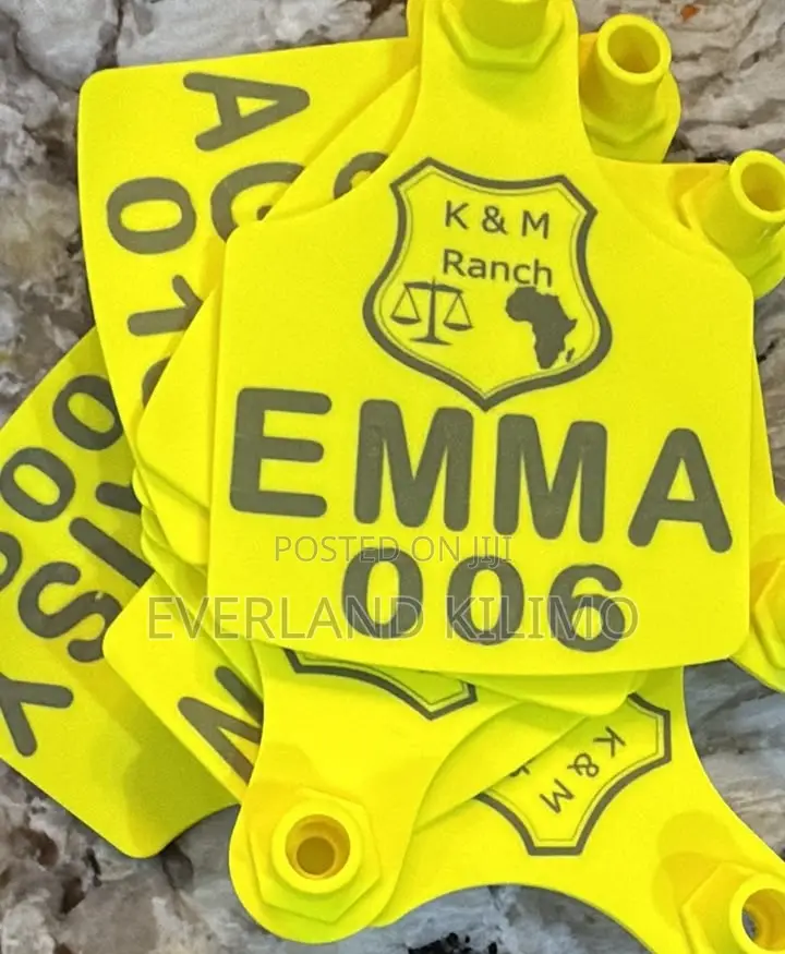 Customized Yellow Livestock Sheep Goats Ear Tags