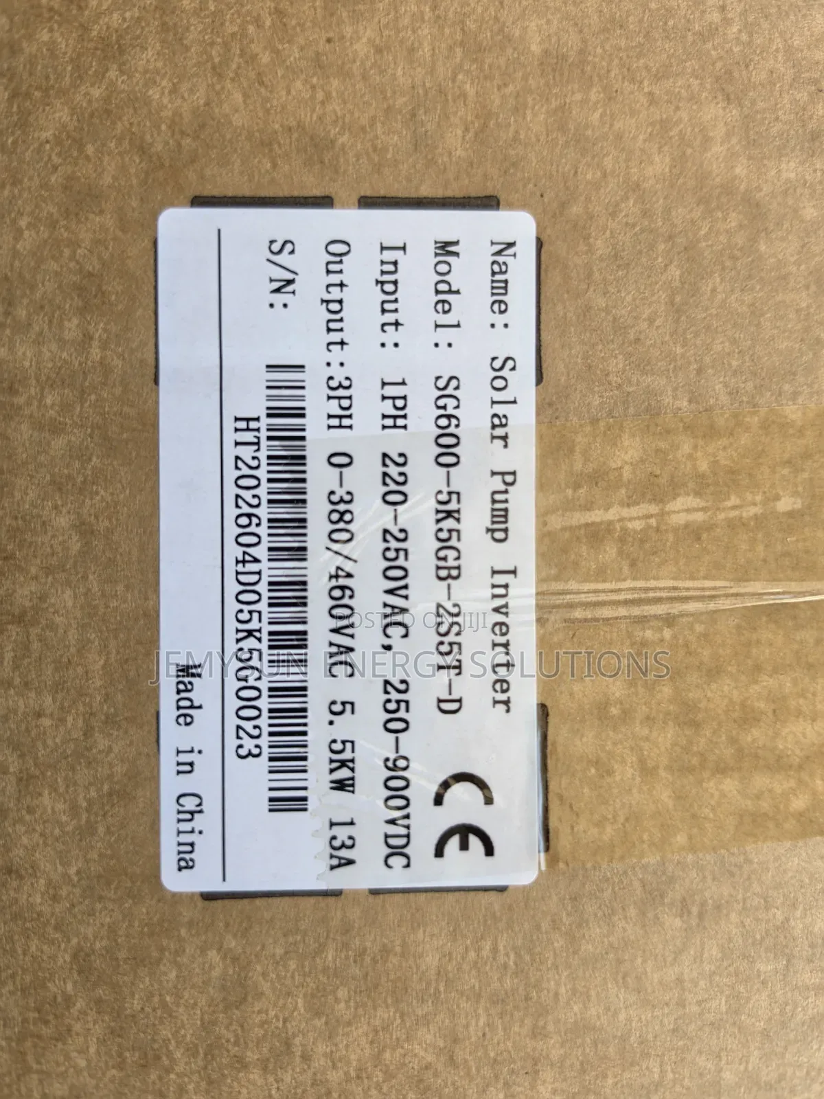 5.5kW Phase Converter 1ph to 3ph Output