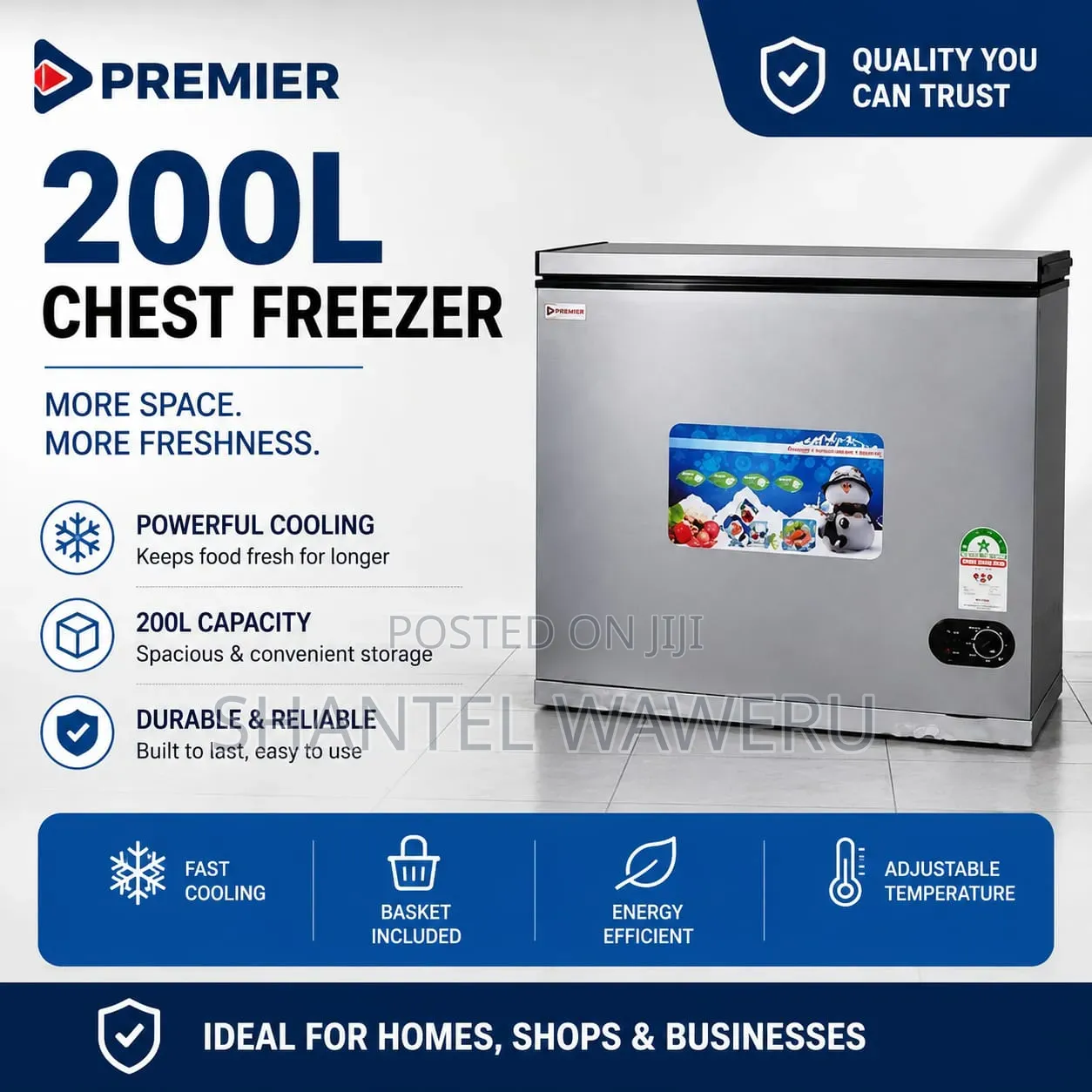 Premier 250L Chest Freezer at 35,500