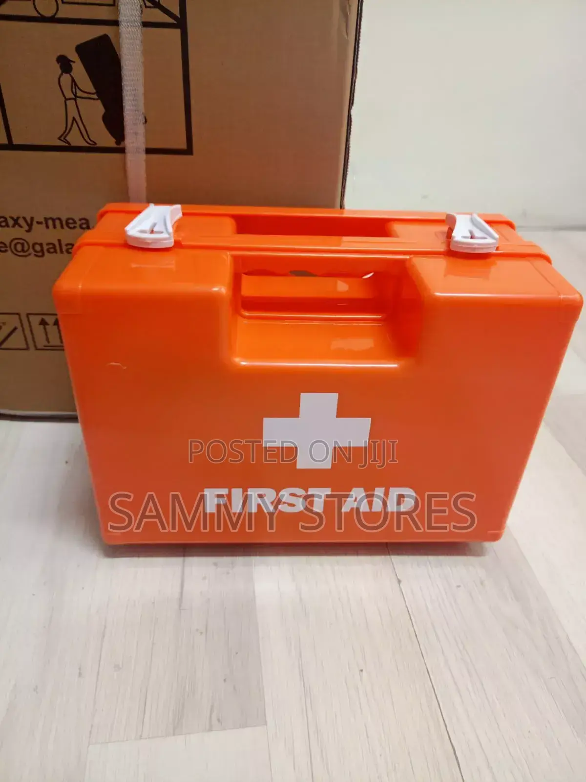 Durable Orange First Aid Box for Home, Office Travel