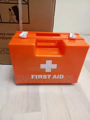 Durable Orange First Aid Box for Home, Office Travel