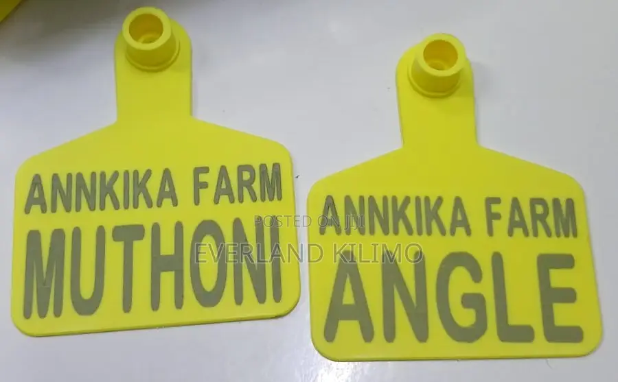 Yellow Customized Goats/Sheep Small Tags
