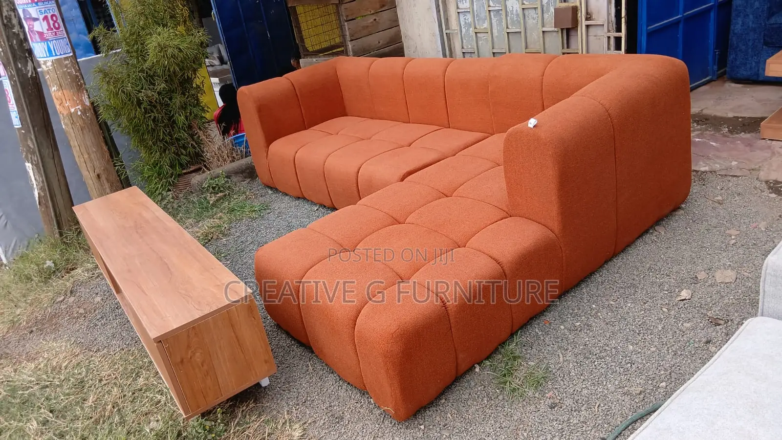 6-Seater Orange Bubble Sofa