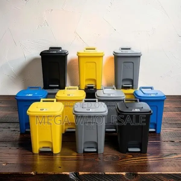 Competitive Prices 30L Hard Plastic Waste Garbage Dust Pedal Bin
