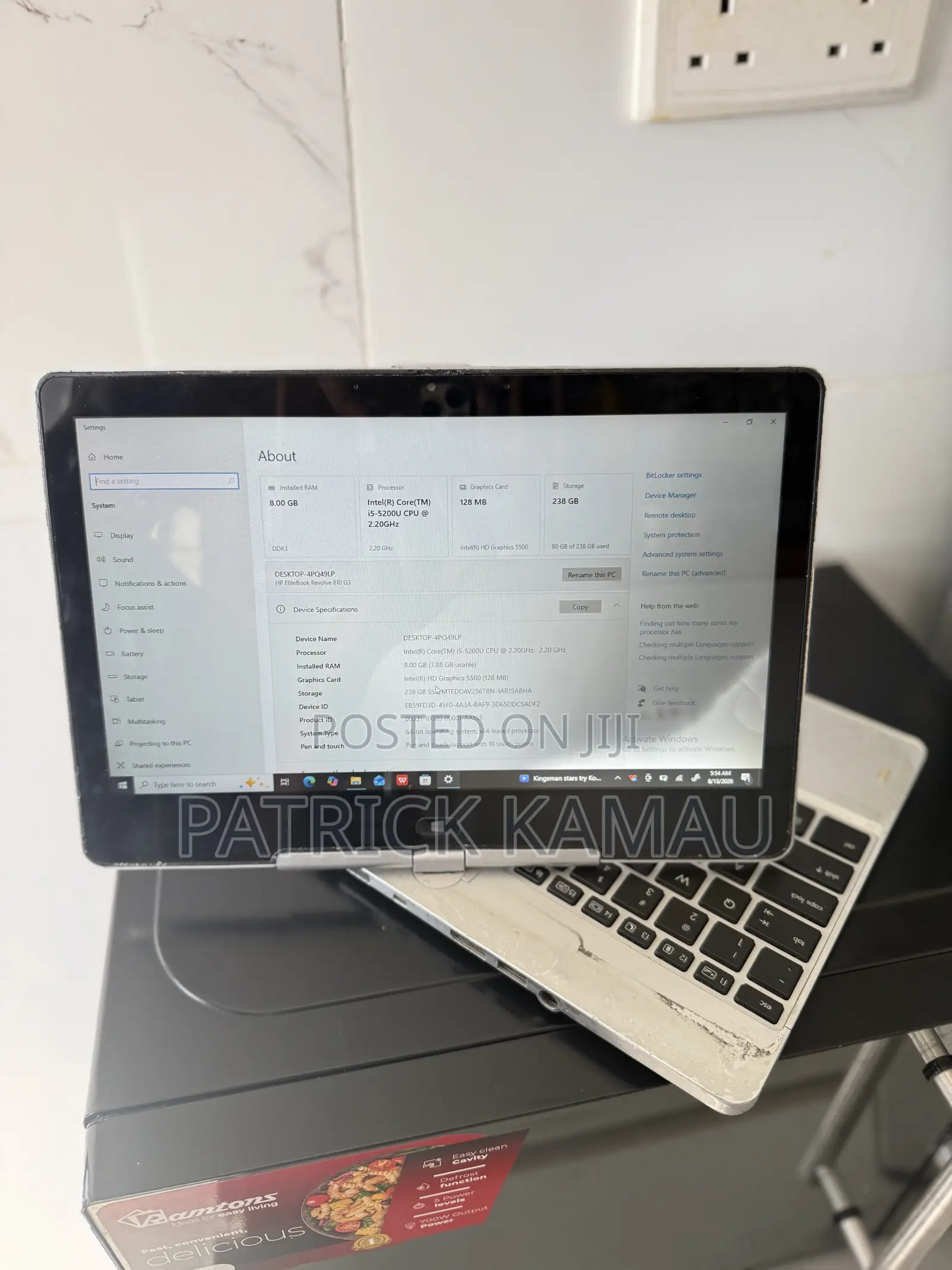 Laptop HP EliteBook 840 G3 8GB Intel Core i5 SSD 256GB