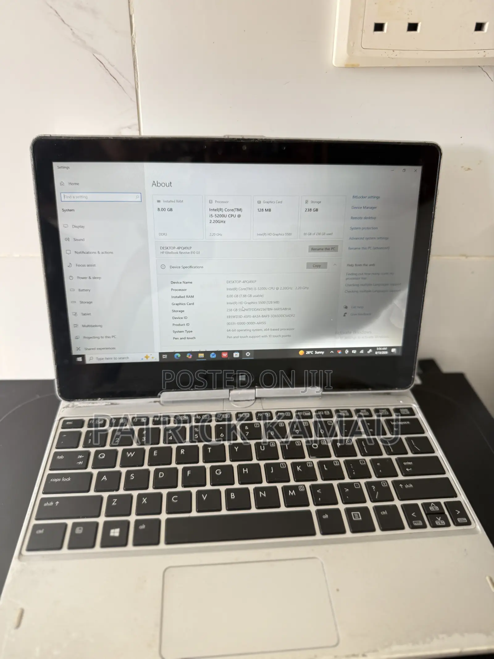 Laptop HP EliteBook 840 G3 8GB Intel Core i5 SSD 256GB