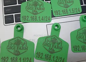 Laser Printed Customized Medium Ear Tags for Cows