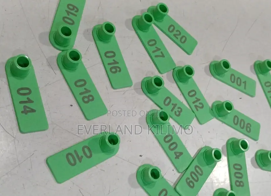 Laser Printed Numbered Slim Tags for Goats and Small Goats