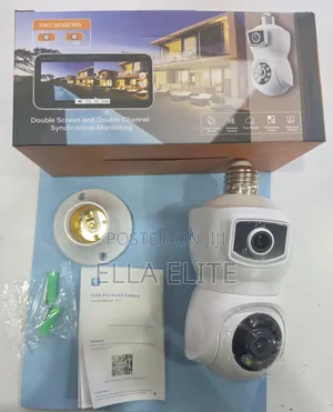EQ9 2 Lens 4G (Uses Simcard) Rotating Bulb Camera