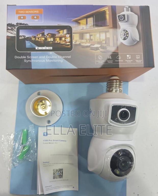 EQ9 2 Lens 4G (Uses Simcard) Rotating Bulb Camera