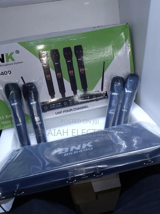 BNK Professional Wireless Microphone ,UHF Channels Four Handheld - thumbnail 2